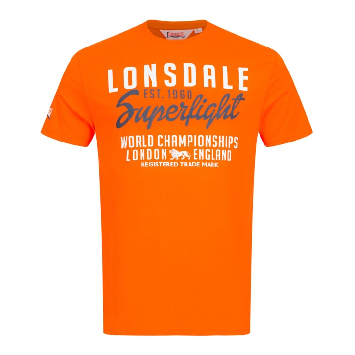 Lonsdale Bredon Herren T-Shirt Neon Orange