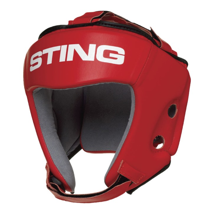 Sting IBA Competition Headguard Red