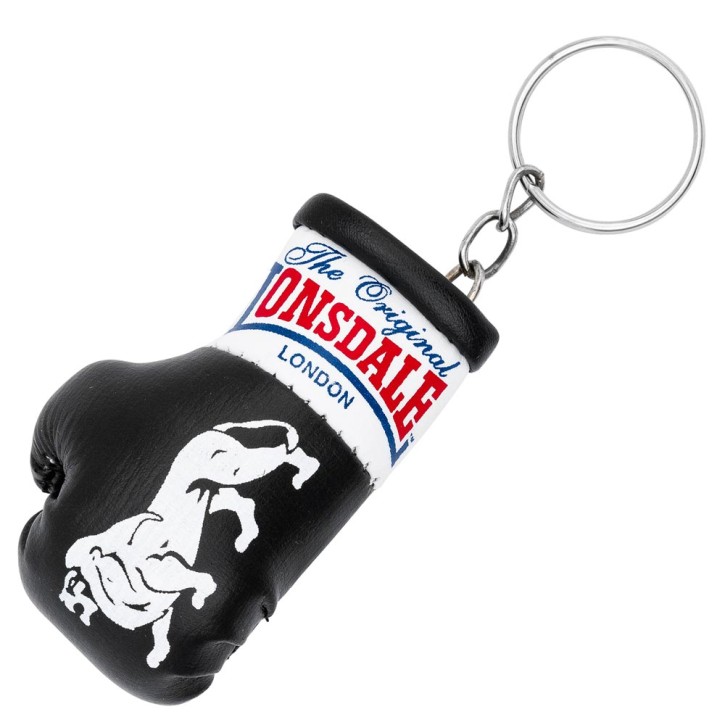 Lonsdale Mini Boxhandschuh Schlüsselring Schwarz