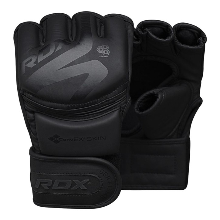 RDX F15 Grappling Handschuhe Matt Schwarz