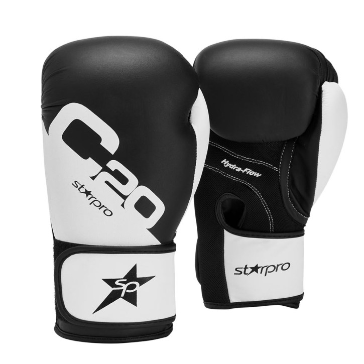 Abverkauf Starpro C20 Training Boxhandschuhe Schwarz Weiss