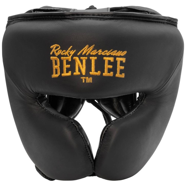 Benlee Berkley Headguard Leather Black Gold