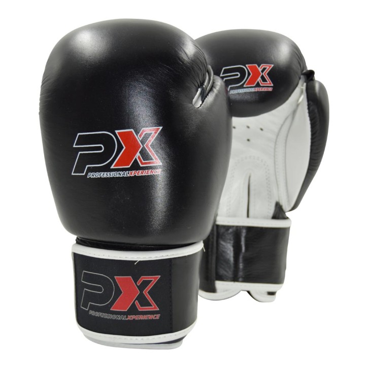 Phoenix PX Boxhandschuhe Black White Leder