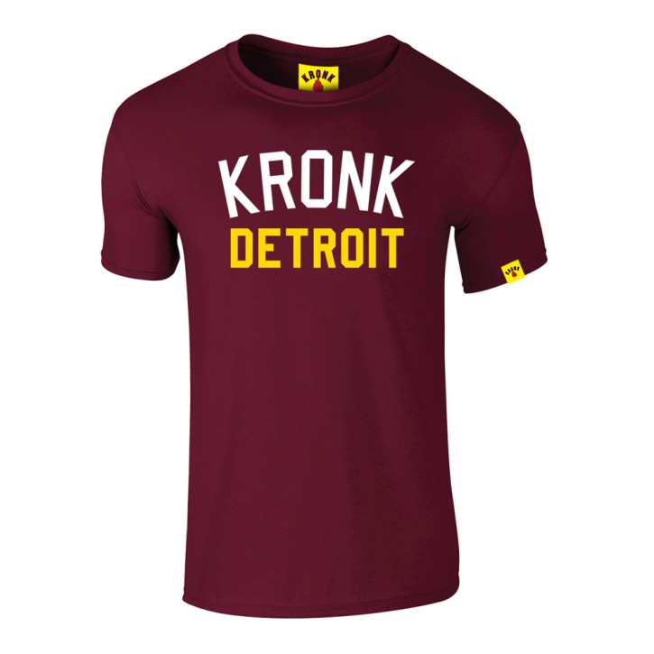Kronk Iconic Detroit Slim Fit T-Shirt Maroon