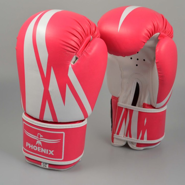 Abverkauf Phoenix Boxhandschuhe Pink White Kunstleder