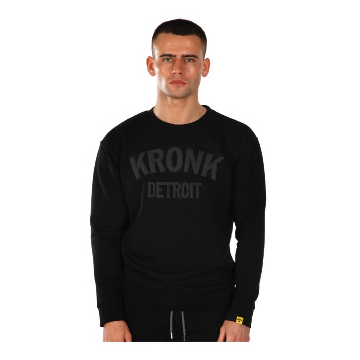 Kronk Detroit Applique Sweatshirt Black