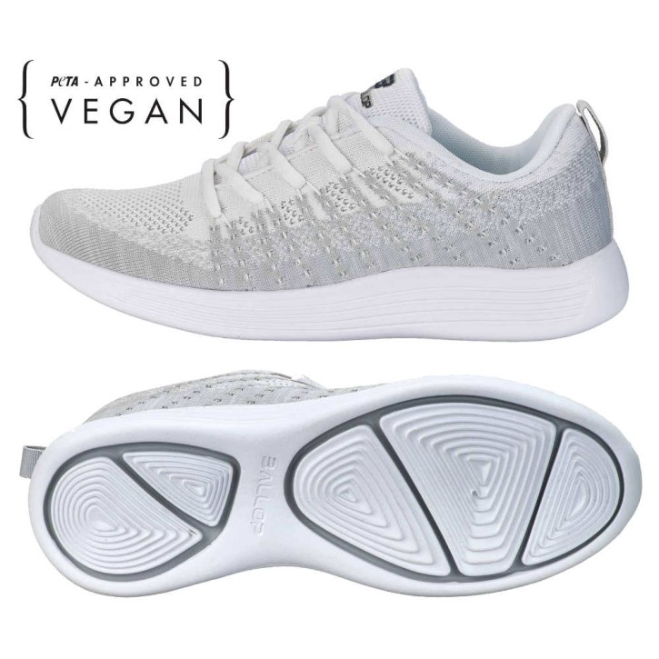 Ballop Sneaker Freizeit Schuhe Vegan Mix Weiss
