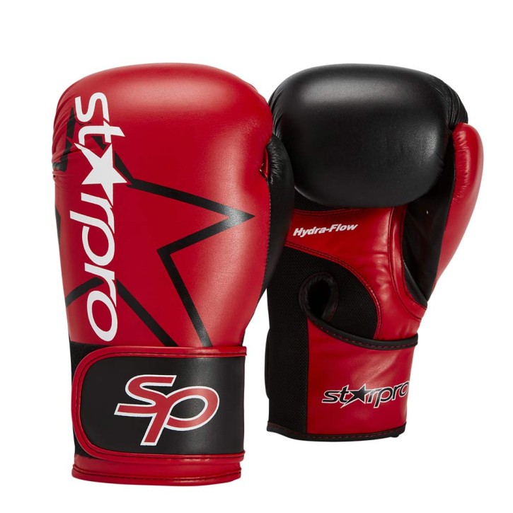Sale Starpro Star SP Training Boxing Gloves Black Red