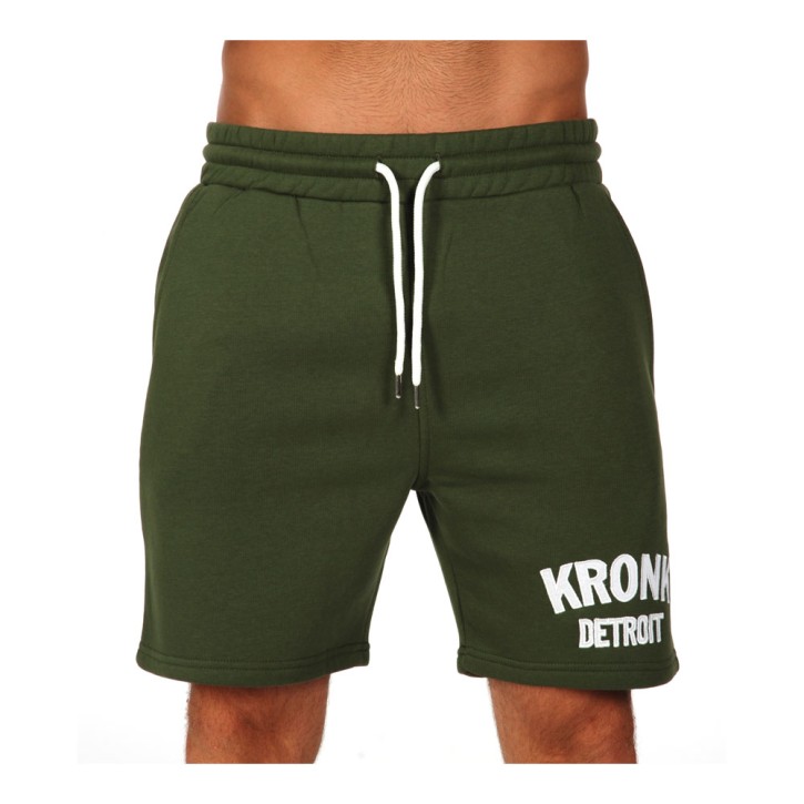 Kronk Detroit Jog Shorts Military Green