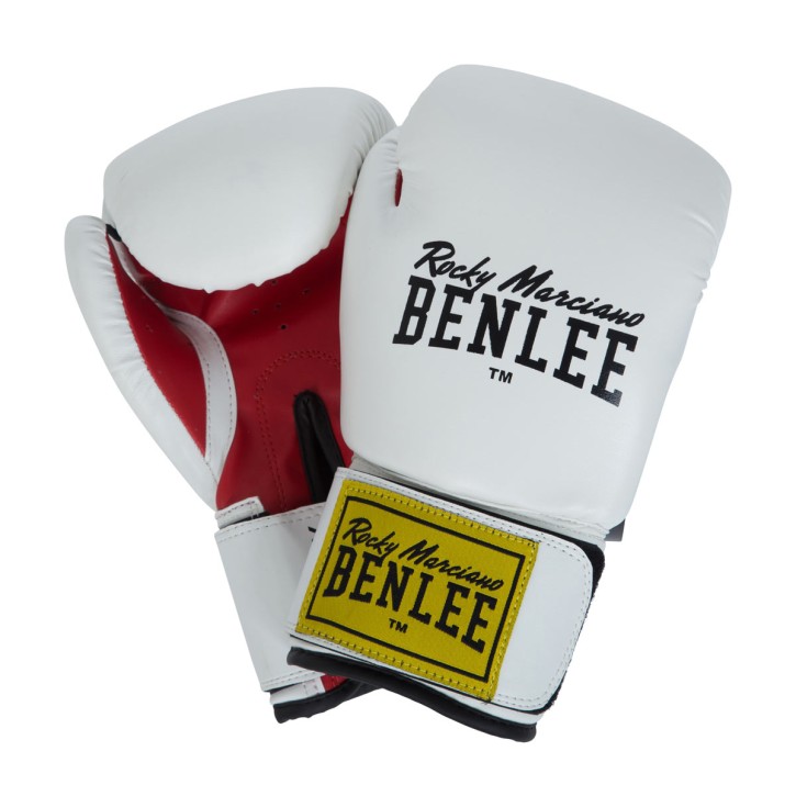 Benlee Artif. Leather Boxing Gloves Rodney White Red