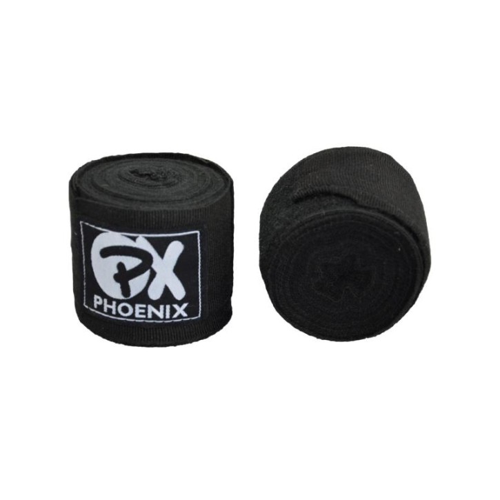Phoenix PX boxing bandages 450cm Black