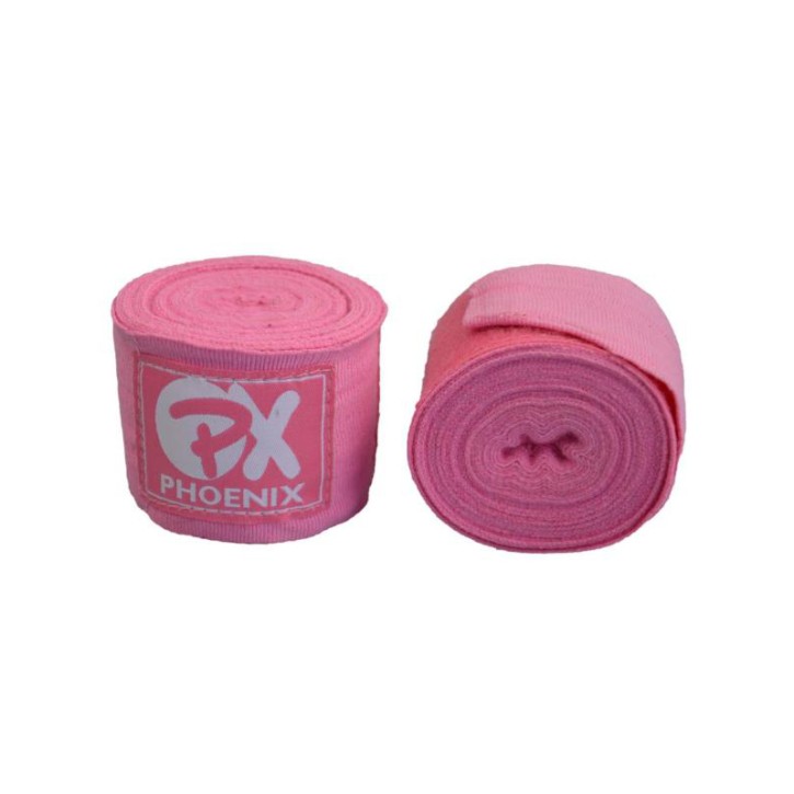 Phoenix PX boxing bandages 450cm pink