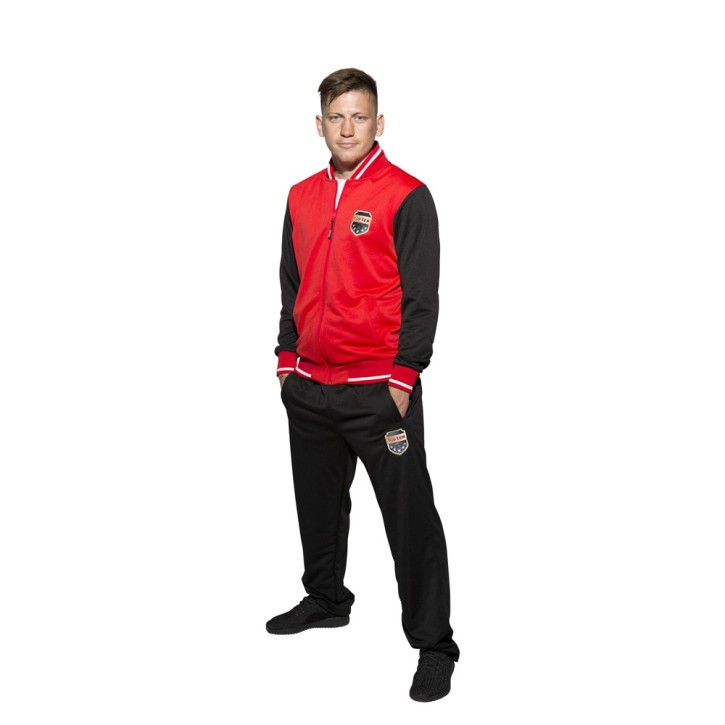Top Ten Coat Of Arms Tracksuit Red Black