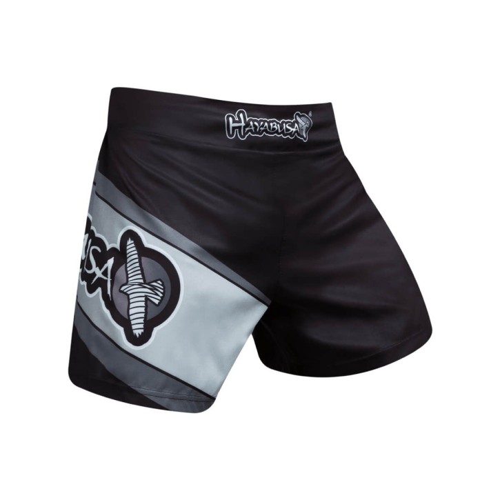 Abverkauf Hayabusa Kickboxing Shorts Black Grey