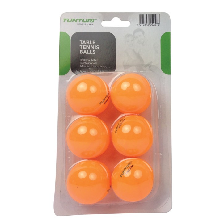 Tunturi Tischtennisbälle 6er orange