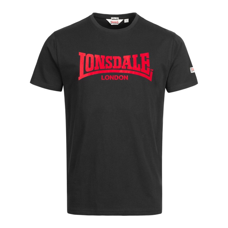 Lonsdale T-Shirt One Tone Black Red