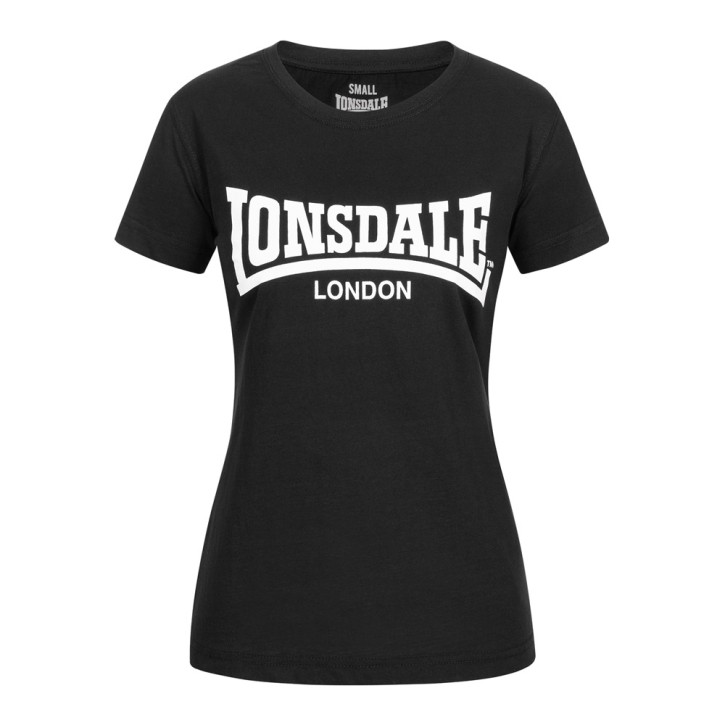 Lonsdale Cartmel Frauen T-Shirt Schwarz