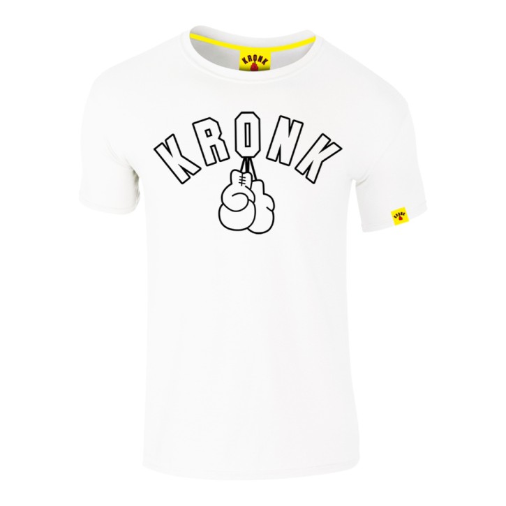 Kronk Gloves Outline Slimfit T-Shirt White