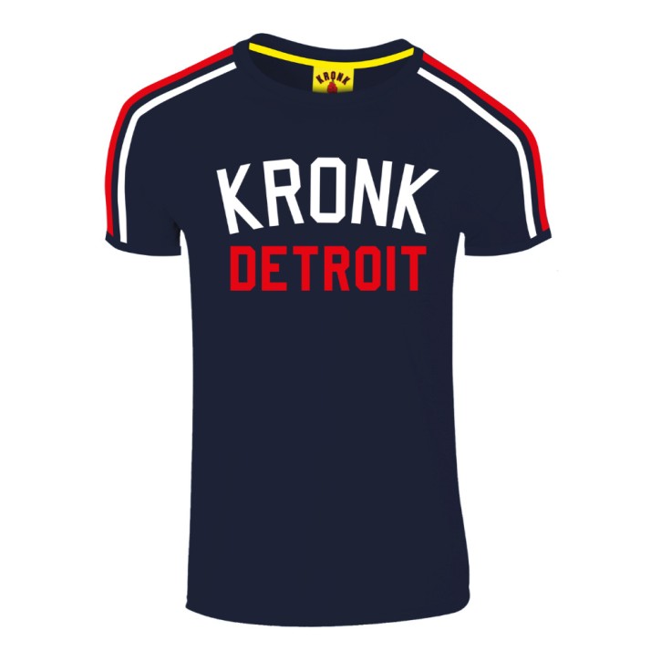 Kronk Iconic Detroit 2C Appl. Slimfit T-Shirt Navy