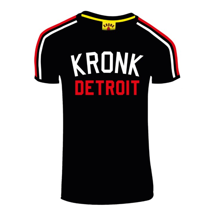 Kronk Iconic Detroit 2C Appl. Slimfit T-Shirt Black