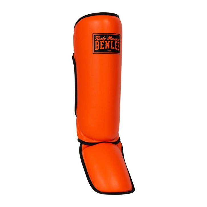 Benlee Guardian Shin Pads Neon Orange