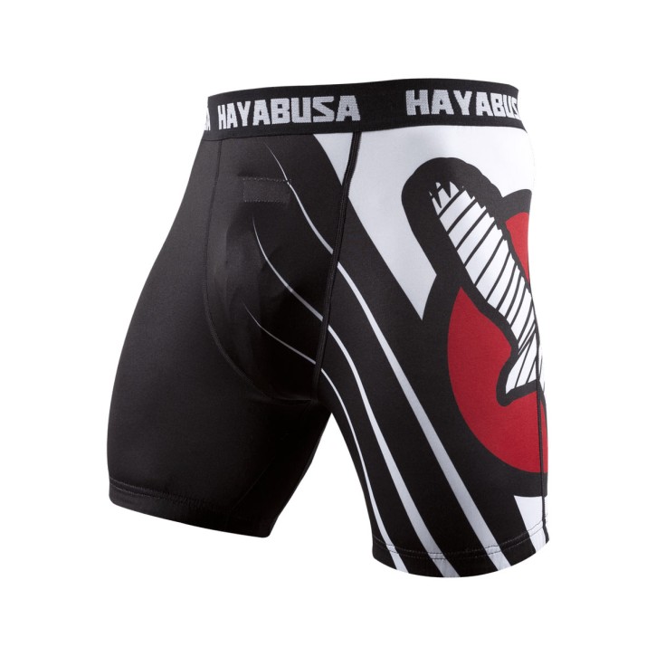 Abverkauf Hayabusa Recast Compression Shorts Black White
