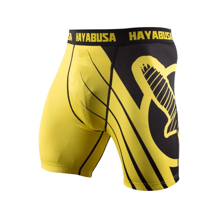 Abverkauf Hayabusa Recast Compression Shorts Yellow Black