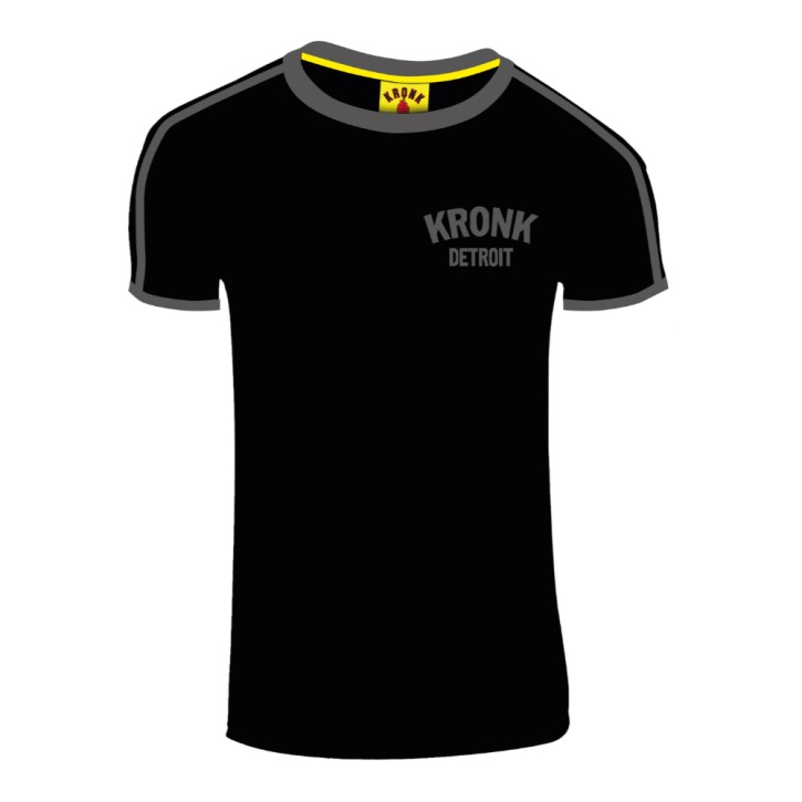 Kronk Detroit Small Logo Appl. Slimfit T-Shirt Black