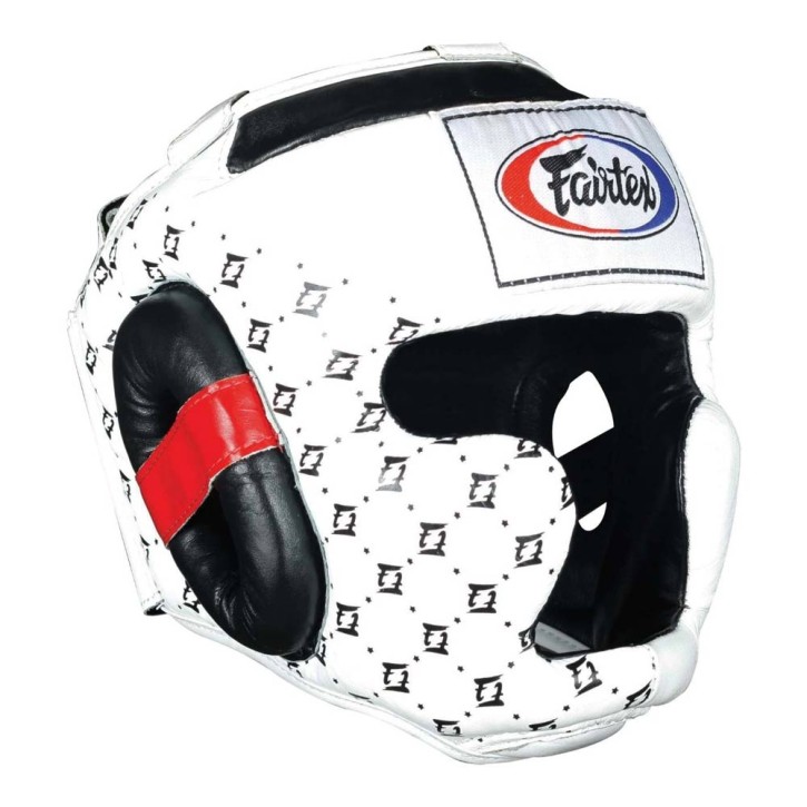Fairtex Kopfschutz HG10 Super Sparring White Black