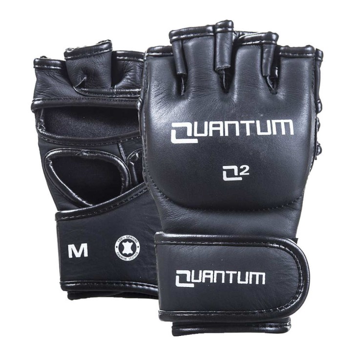 Quantum MMA Handschuhe Q2 Fight Leder schwarz