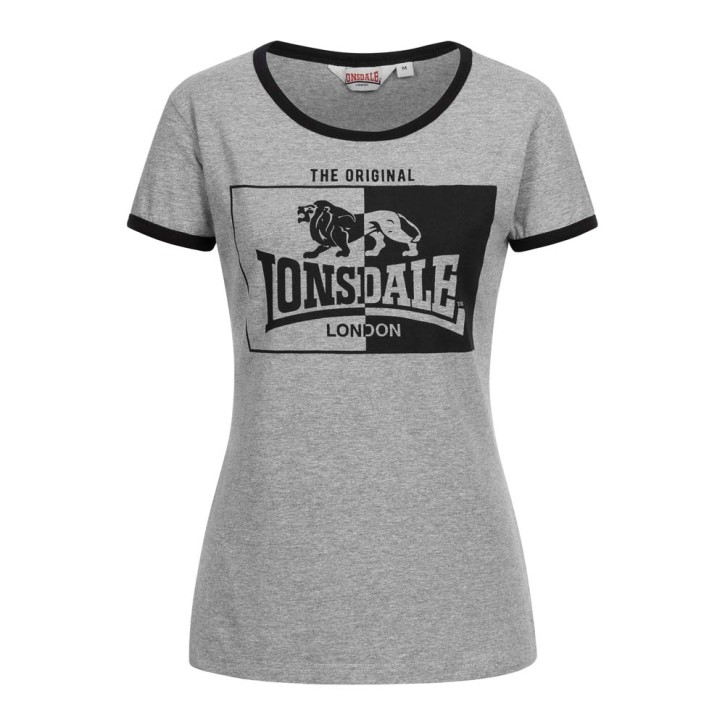 Lonsdale T-Shirt Women Uplyme Marl Grey