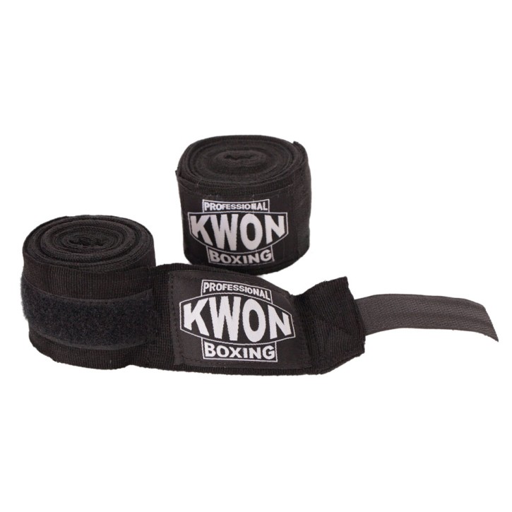 Kwon Professional Boxing Bandages Black elastic