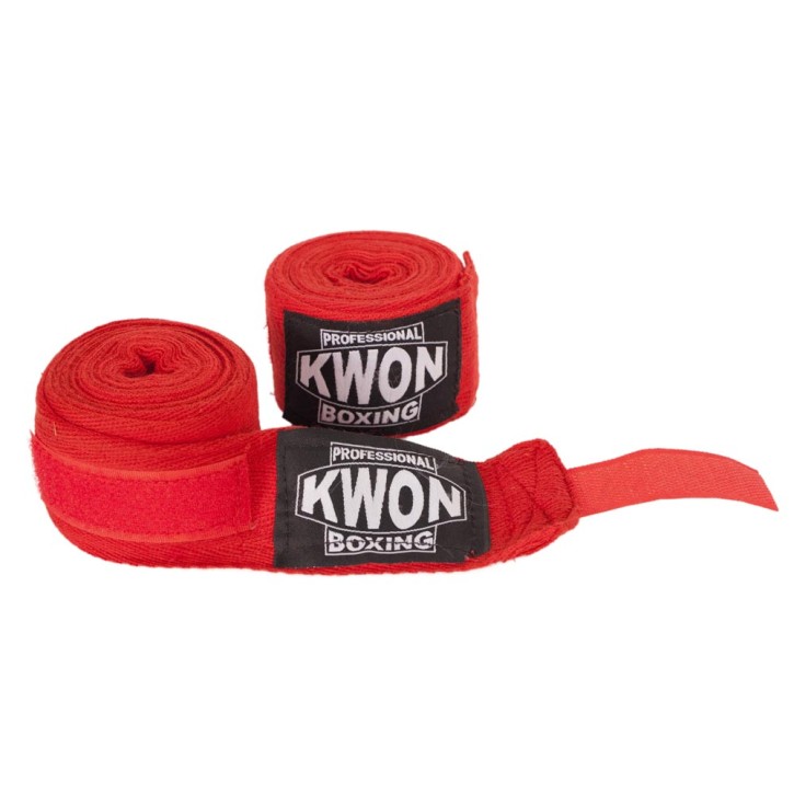 Kwon Professional Boxing Bandagen Red unelastisch