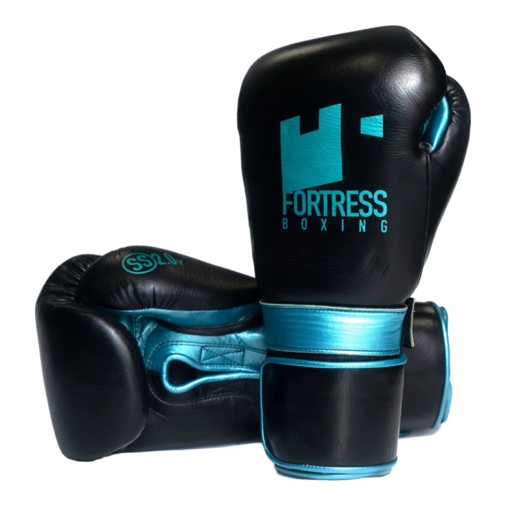 Fortress Boxing Superstrap 2.0 Boxing Gloves Black Turquois
