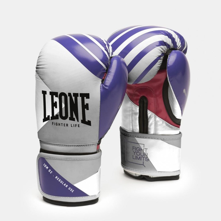 Leone 1947 Boxhandschuh FIGHT LIFE purple