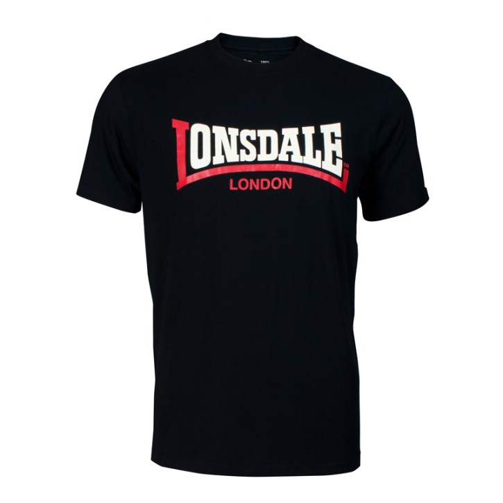 Lonsdale Two Tone T-Shirt Schwarz