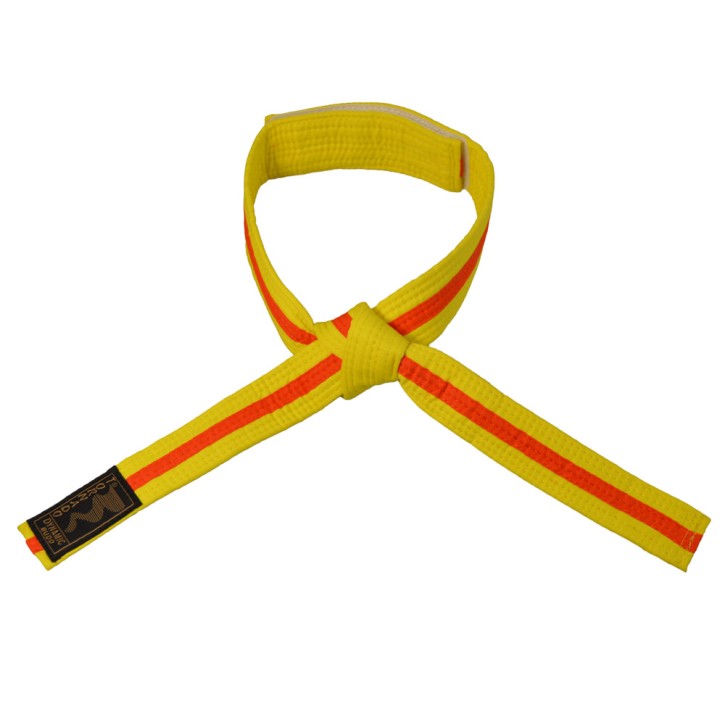 Phoenix children's velcro belt 2-colored yellow orange