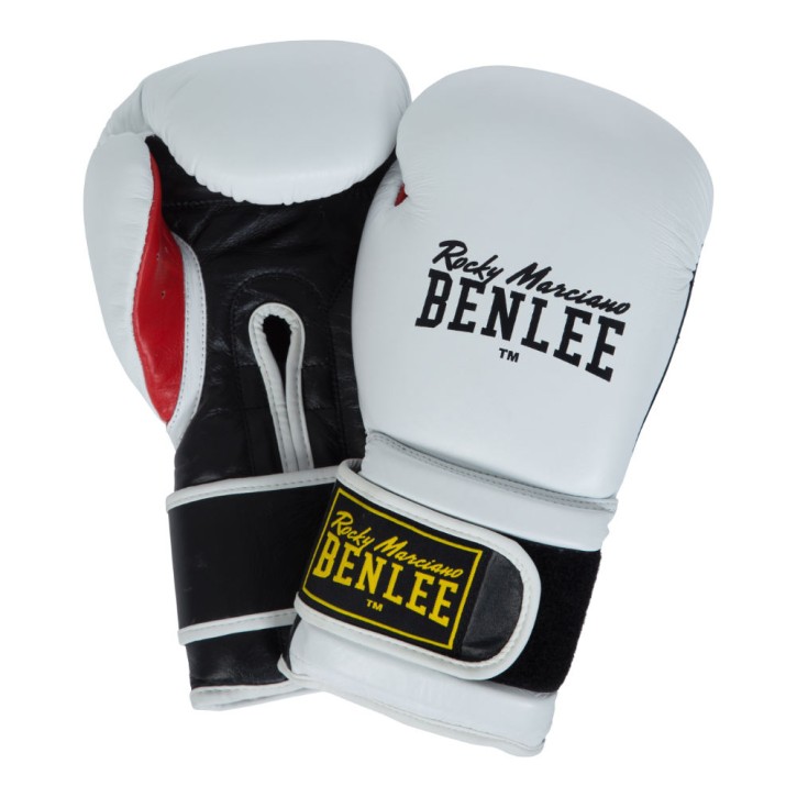 Benlee Sugar Deluxe Boxing Gloves Leather White