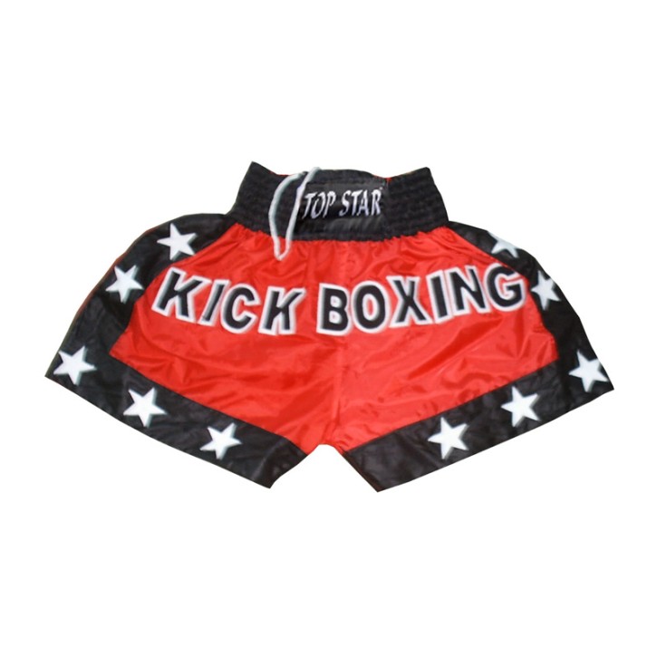 Kick Thai Box Shorts Red Black White