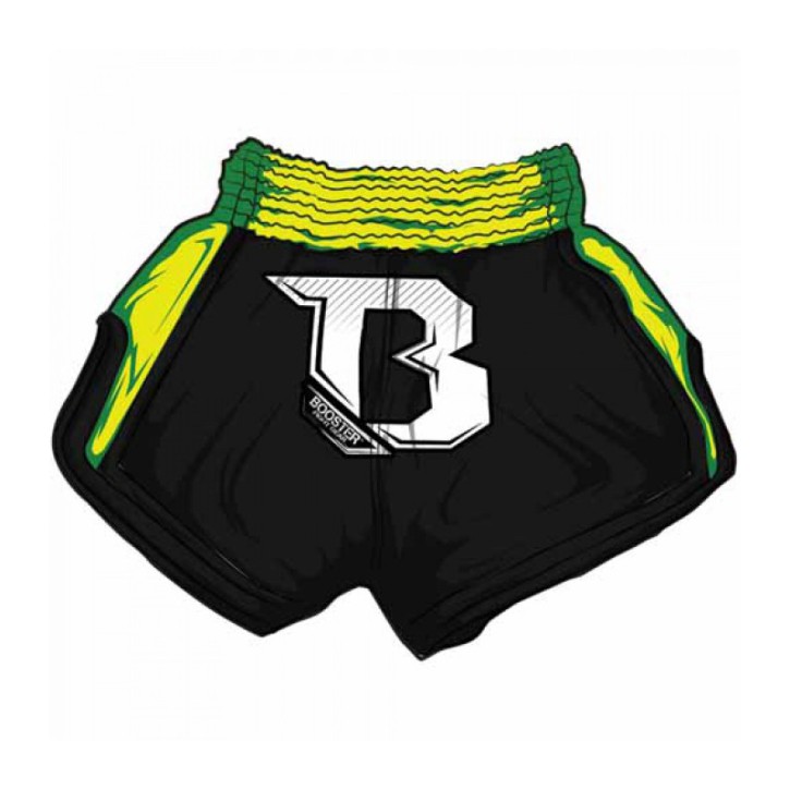 Booster TBS Air Thaiboxing Fightshorts Black Neon Green
