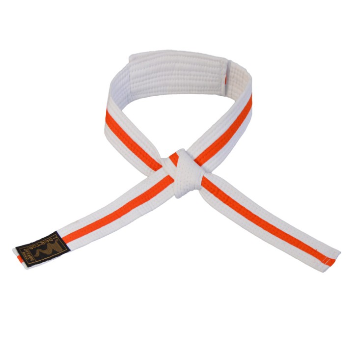 Phoenix children's velcro belt 2-colored white orange