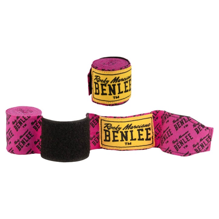 Benlee Allover Boxing Wraps 450cm Neon Pink