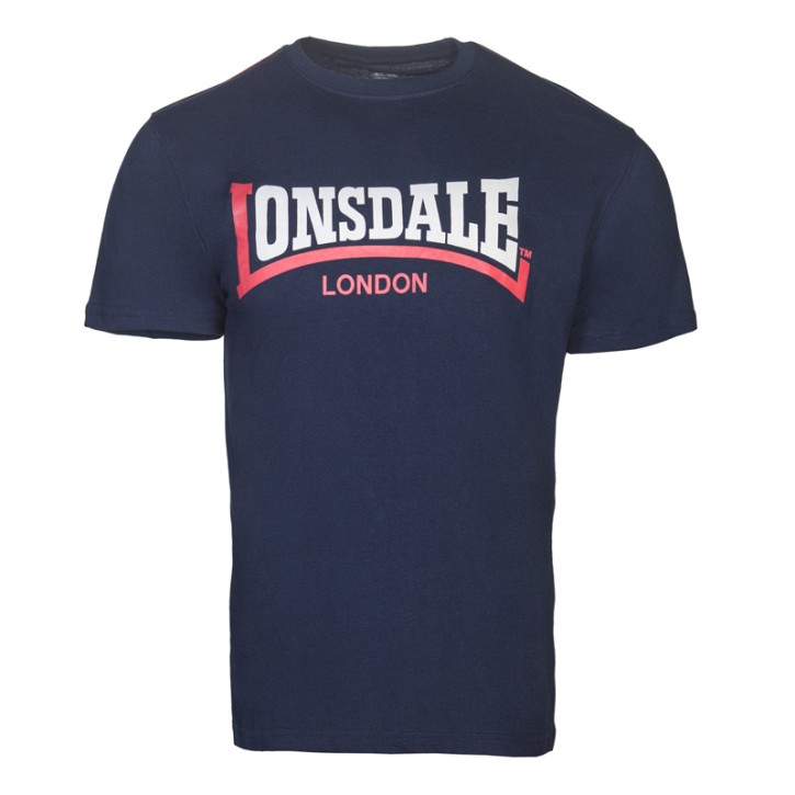 Lonsdale Two Tone T-Shirt Navy Blau