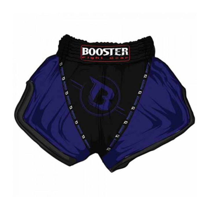 Abverkauf Booster TBT Pro 3 Thaiboxing Fightshorts Black And Blue L