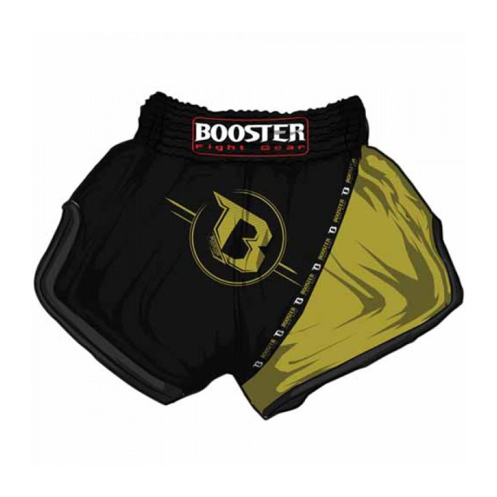 Abverkauf Booster TBT Pro 3 Thaiboxing Fightshorts Black And Yellow