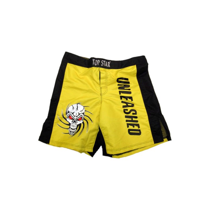 MMA Shorts Yellow Black