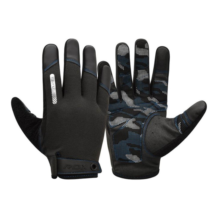 RDX T2 Full Finger Fitness Gloves Camo Blue