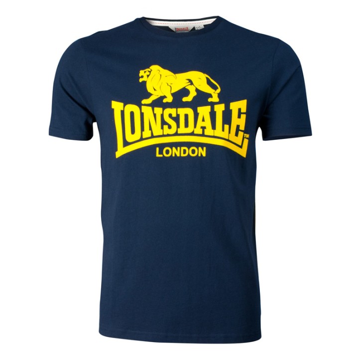 Lonsdale Smith Reloaded Men's Navy Slim Fit T-Shirt