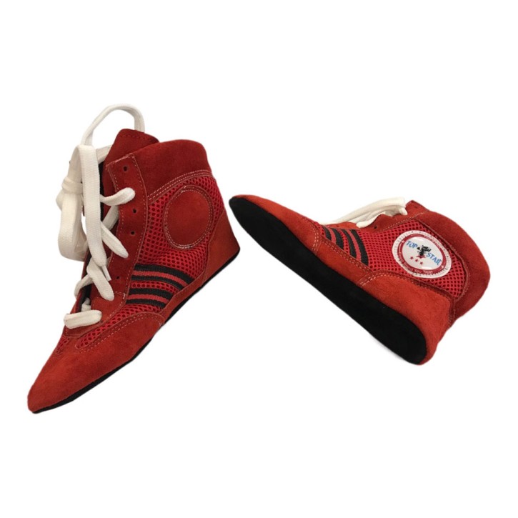 Sambo Schuhe Red Leder