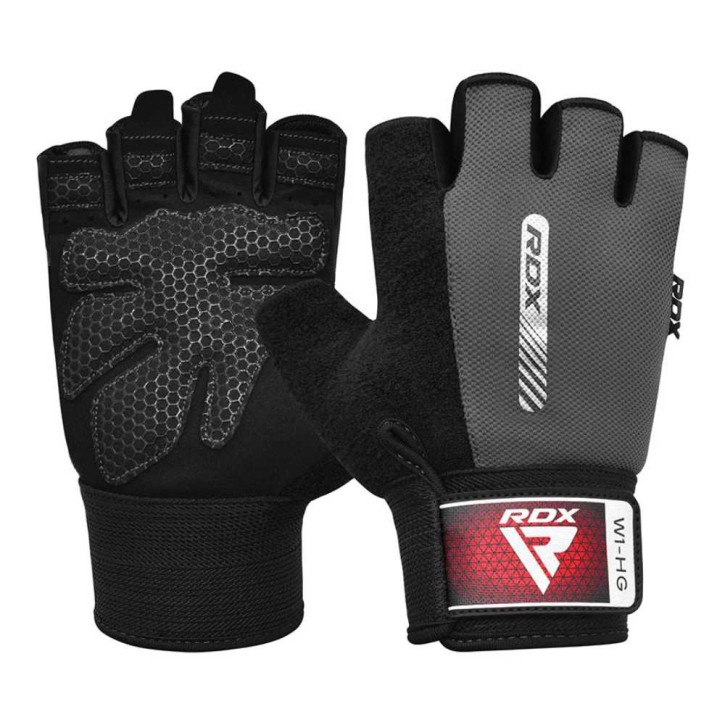 RDX W1 Weightlifting Gloves Grey